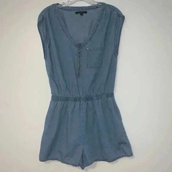 Toxik3 Soft Denim Shorts Romper​​ - Picture 1 of 8